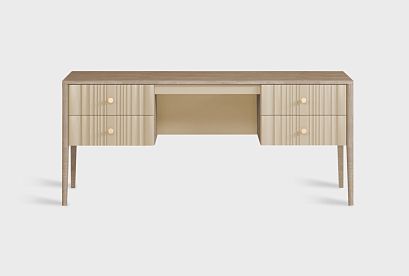 Стол письменный "Меридиан" (2 тумбы); *А-017.13-2; к-торфяной дуб, ф-мускат