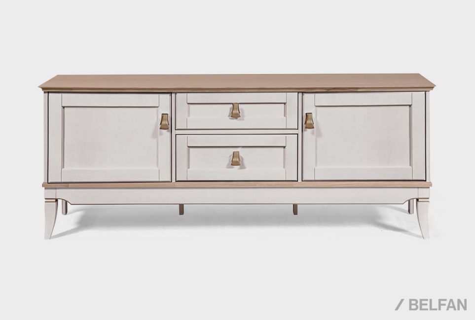 Тумба под ТВ "Стюарт" массив и шпон дуба 1