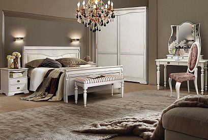 Тумба прикроватная "Лика"; *ММ-137-03; белая эмаль