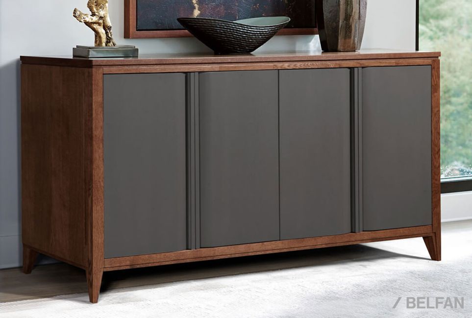 Тумба «Дакота» 4 массив и шпон дуба, МДФ 3