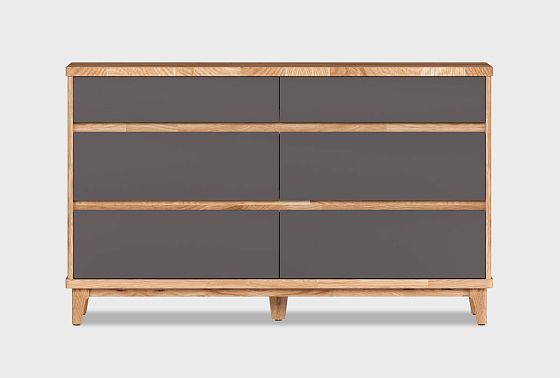 Комод "Уоллстрит" 6 массив дуба, МДФ 4