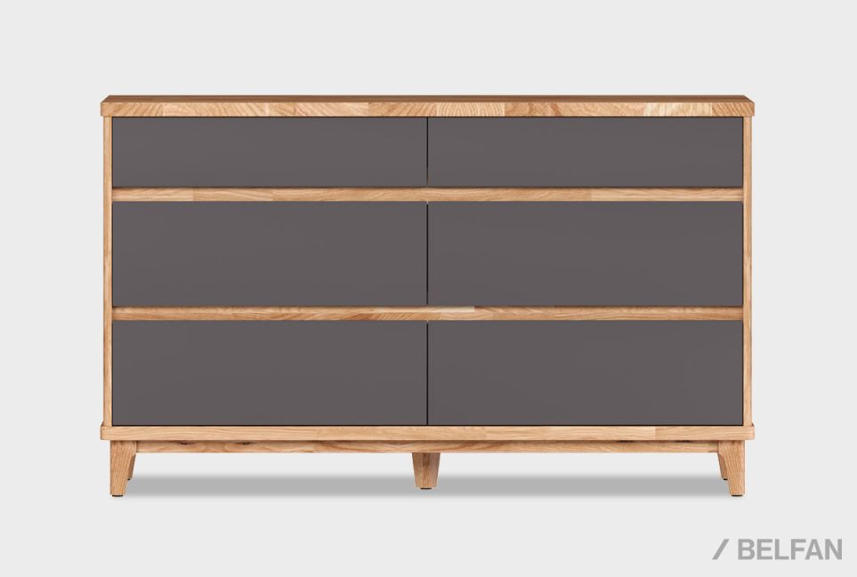 Комод "Уоллстрит" 6 массив дуба, МДФ 1