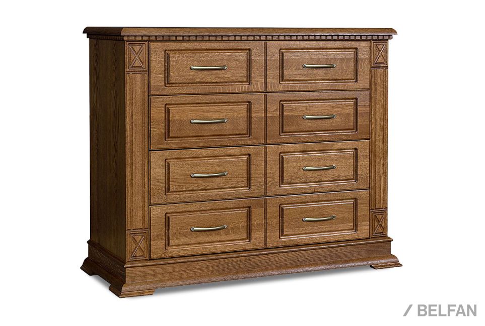 Комод "Верди Люкс" массив и шпон дуба 1