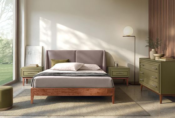 Тумба прикроватная "Сакраменто" массив и шпон дуба, МДФ 8