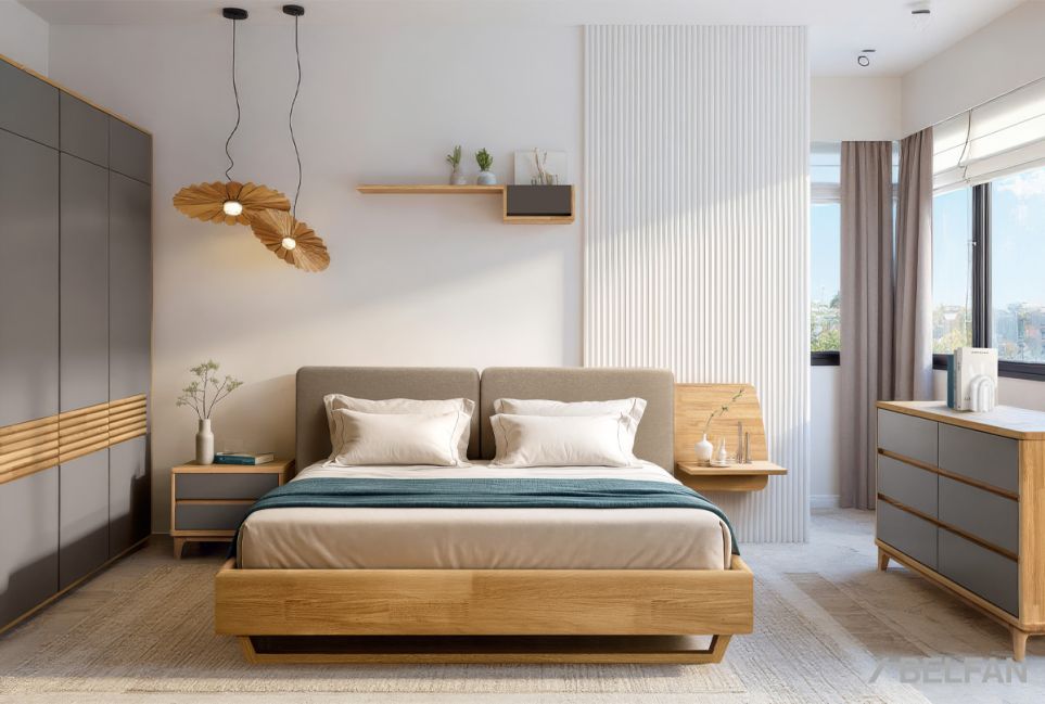 Кровать "Уоллстрит" (мягкое изголовье) массив дуба 3