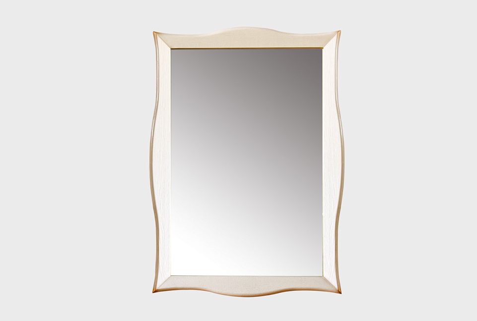 Зеркало "Трио"; коньяк с серебряной патиной