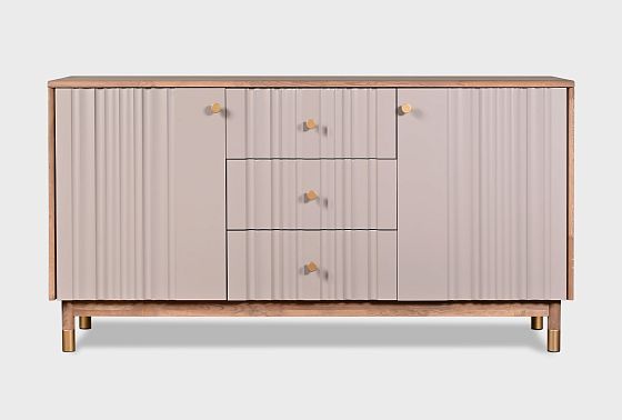 Тумба "Меридиан" 3 (с ящиками) массив дуба, МДФ 5