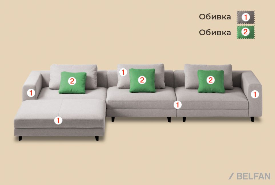 "Lester" диван угловой 2