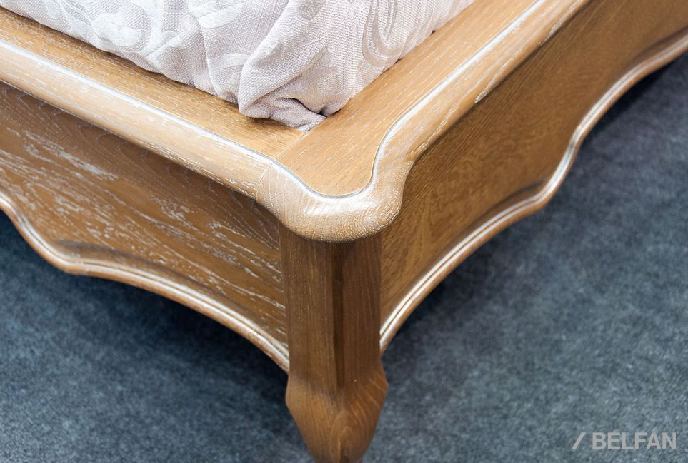 Кровать "Трио" (низкое изножье) массив и шпон дуба 3