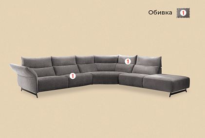 "Флойд" диван с оттоманкой