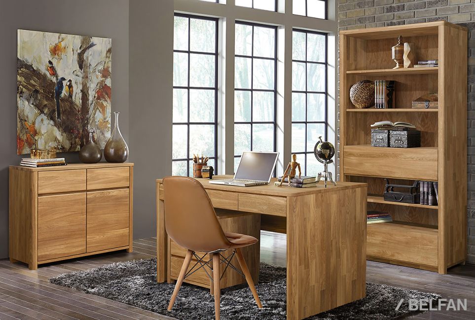 Тумба 2-х дверная "Норд" массив дуба 3