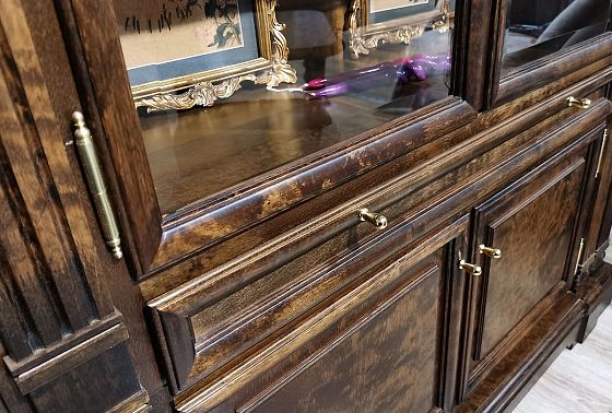 Набор мебели для библиотеки "Престиж-17.13" массив и шпон берёзы 3