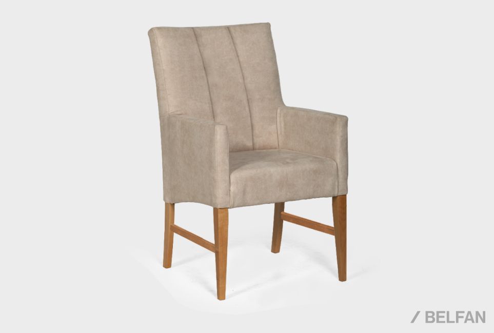 Стул "Берген" МК с подлокотниками массив берёзы 1