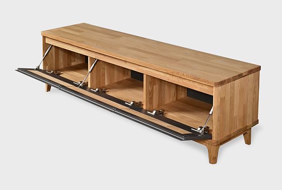 Тумба под ТВ "Уоллстрит" 170 массив дуба, МДФ 6