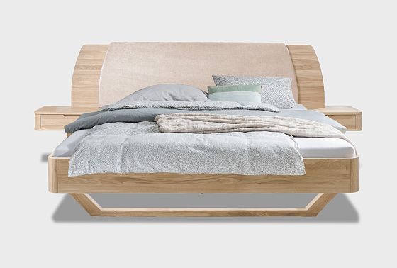 Кровать "Монблан" (с прикроватными тумбами) массив дуба 8