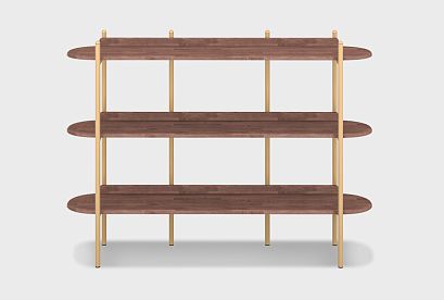 Стеллаж "Меридиан" 3; *А-017.503; к-шоколадный дуб