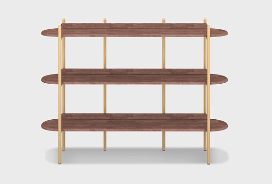 Стеллаж "Меридиан" 3 массив дуба, металл 3