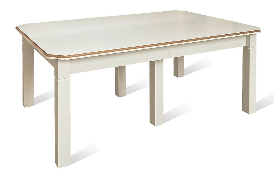 Стол обеденный "Верди Люкс 28"; раскл.; слоновая кость
