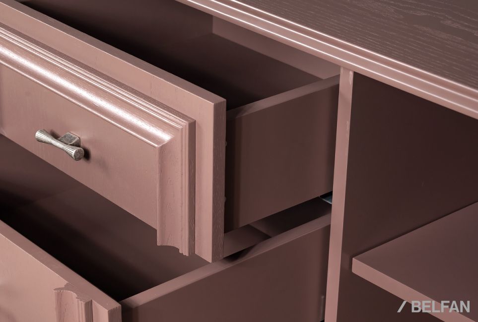 Тумба "Сакраменто" 3 (с ящиками) массив и шпон дуба, МДФ 3