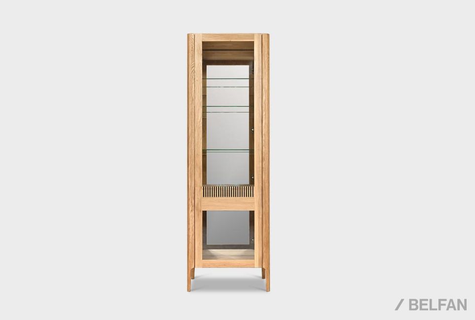 Витрина 1-но дверная "Бергамо" (правая) массив дуба 1