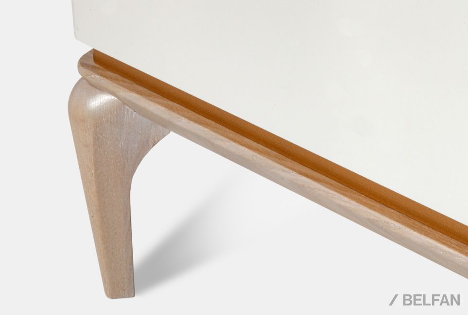 Тумба "Алекса" 3 (с ящиками) массив и шпон дуба, МДФ 8