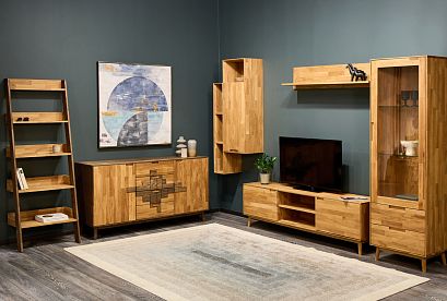 Шкаф навесной "Ирвинг" 120 (левый); бейц-масло