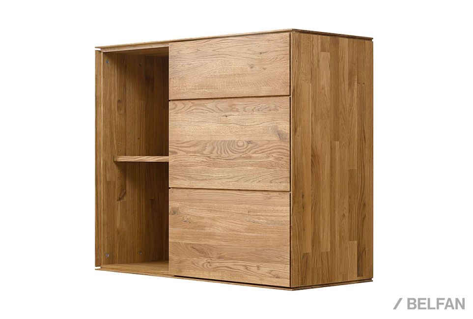Шкаф навесной "Гринвуд" 2 (с нишей) массив дуба 13