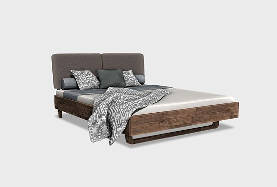 Кровать "Уоллстрит" (мягкое изголовье) массив дуба 3