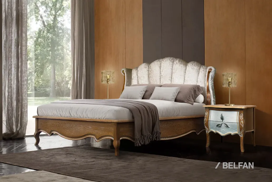 Спальня «Трио» #4 коньяк с серебряной патиной + серебро