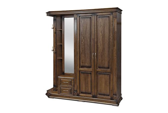 Шкаф комбинированный "Верди Люкс" 1 массив и шпон дуба 3