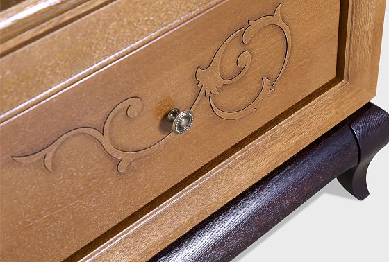 Тумба под ТВ "Соната" 200 массив и шпон дуба 7