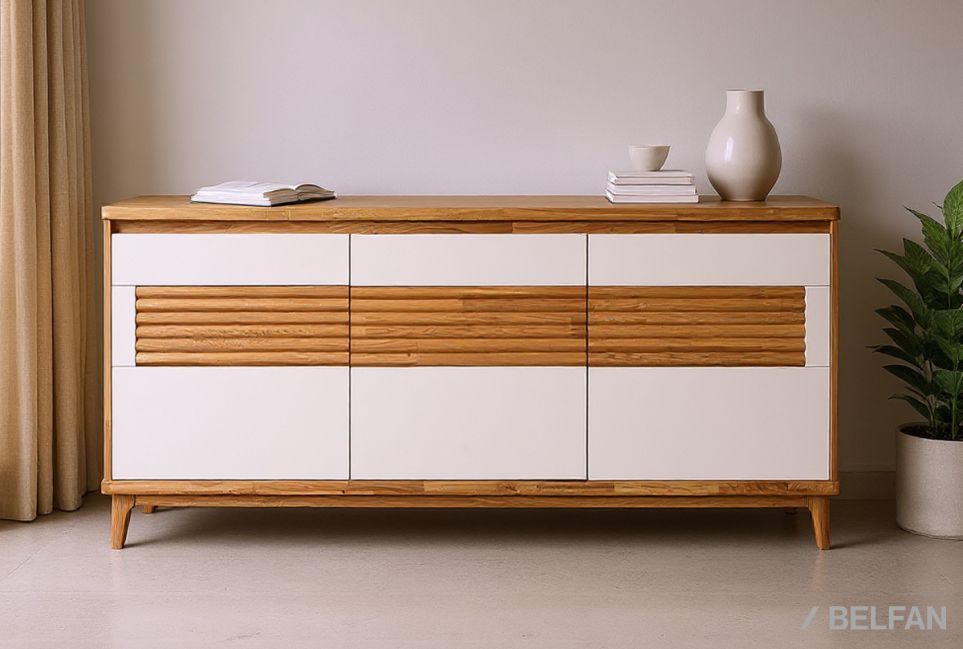 Тумба "Уоллстрит" 3 массив дуба, МДФ 1