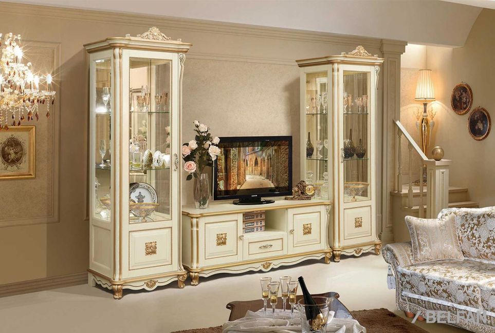 Тумба под ТВ "Алези 2 Люкс" массив и шпон дуба 4