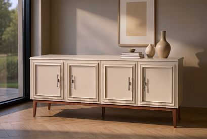 Тумба "Сакраменто" 4; *А-016.51; марципан, орех