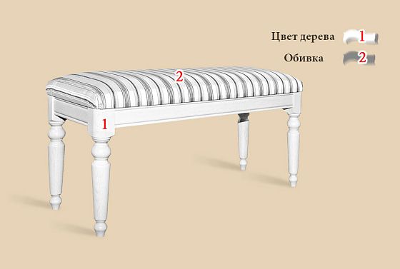 Банкетка "Лика" (большая) массив и шпон дуба 4