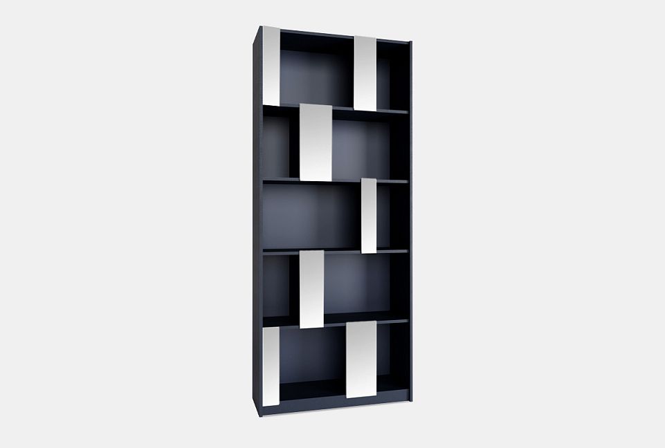 Стеллаж "Сакраменто" 100 (с зеркалами); сумеречный