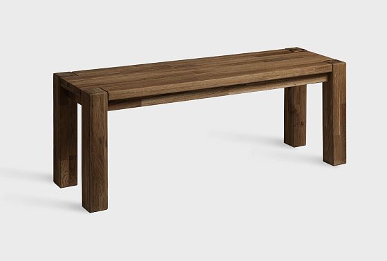 Скамья "Берген" П-03 (сечение опор 70х70) массив дуба 3