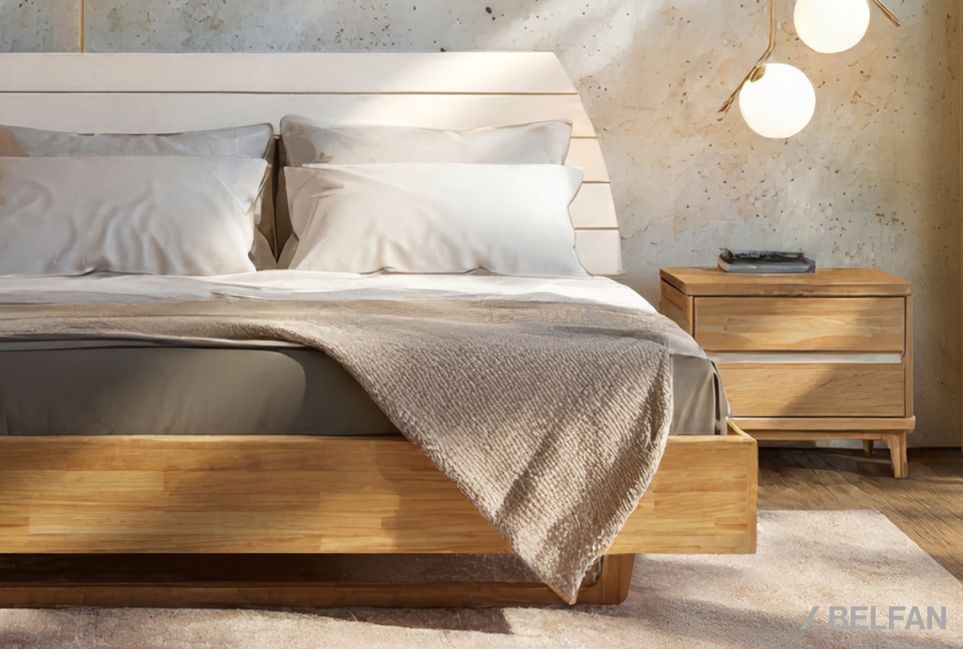 Кровать "Уоллстрит" (комбинированная) массив дуба, МДФ 1