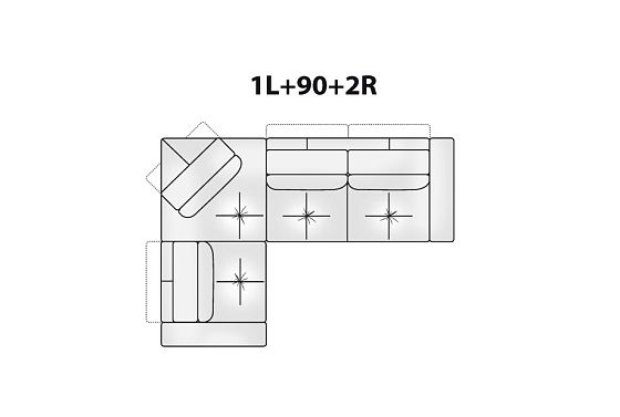 "Бакстер" диван угловой  6