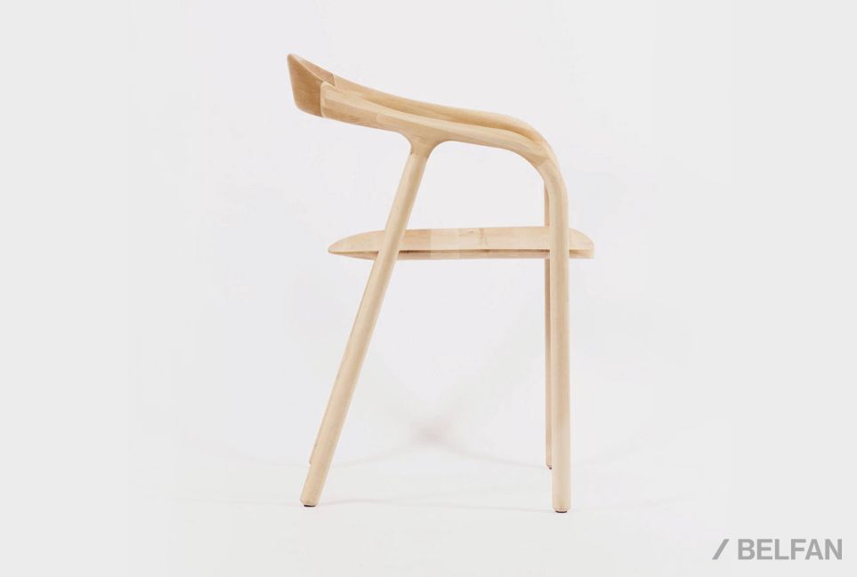 Стул "Лугано" с подлокотниками массив берёзы 2