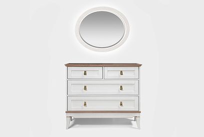 Комод "Стюарт"; *ГМ 6563; дуб белый, натуральный дуб