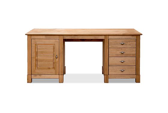 Стол письменный "Рауна" 14 (2 тумбы) массив сосны 4