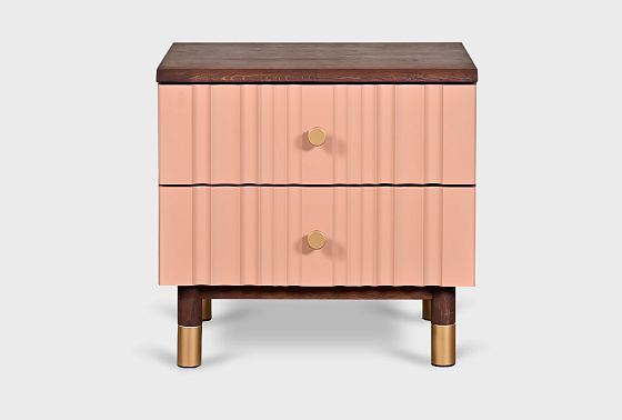 Тумба прикроватная "Меридиан" массив дуба, МДФ 10