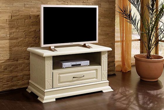 Тумба под ТВ "Верди Люкс ТВ1" массив и шпон дуба 2