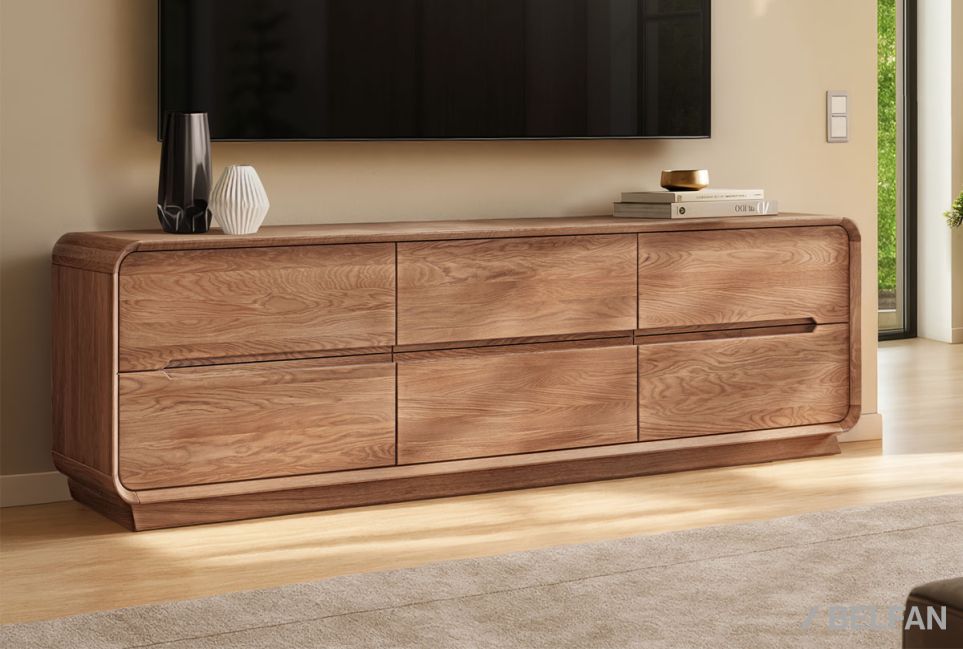 Тумба под ТВ "Монблан" 200 массив дуба 1