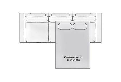 "Лофт" диван 3-х модульный