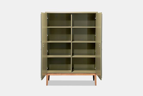 Тумба высокая "Сакраменто" массив и шпон дуба, МДФ 5