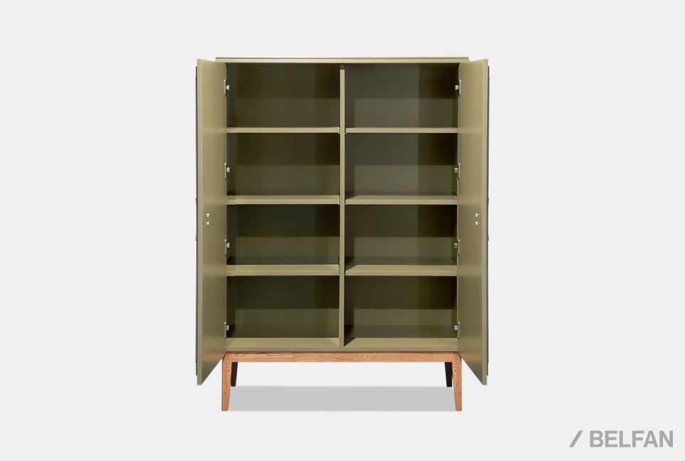 Тумба высокая "Сакраменто" массив и шпон дуба, МДФ 5