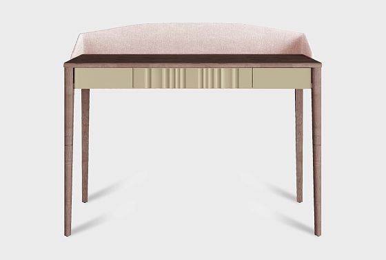 Стол туалетный "Меридиан" с декором (с мягким элементом) массив дуба, МДФ 3