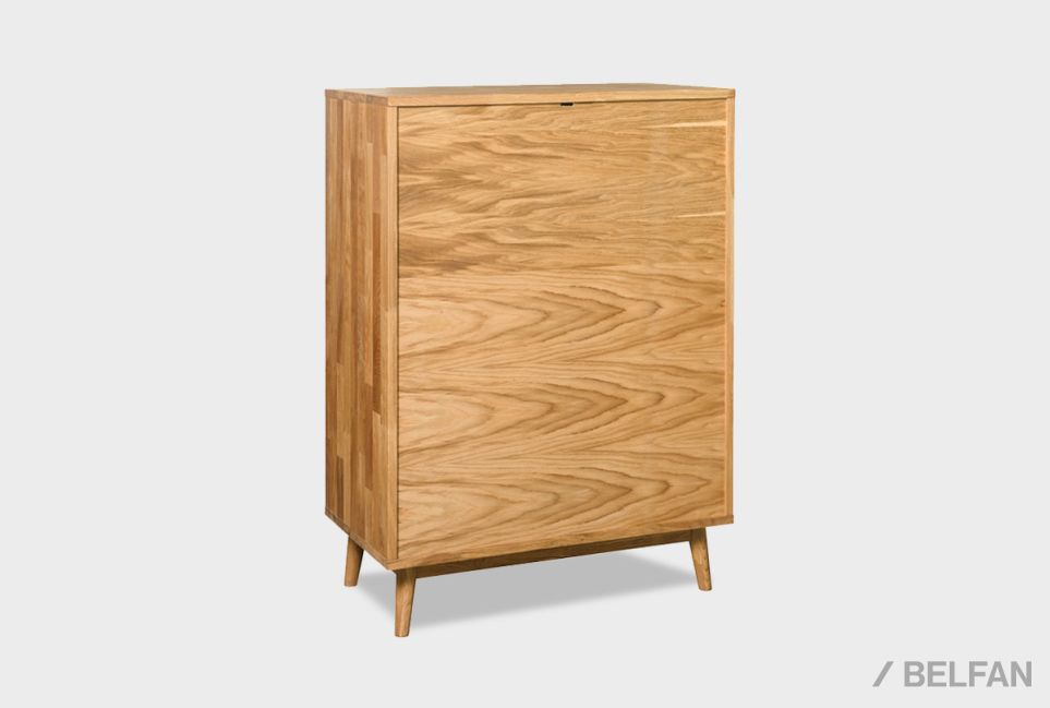 Тумба "Ирвинг" 2 высокая массив дуба 9